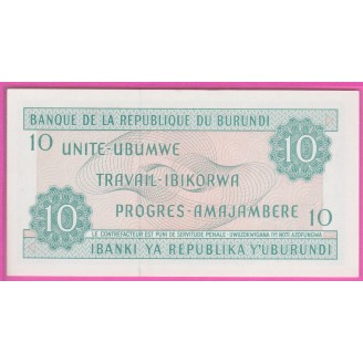 Burundi P.33b Neuf UNC 10...