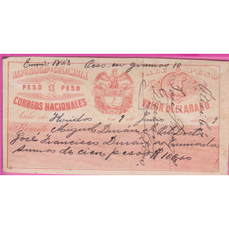 Colombia Vignette 1 Peso...