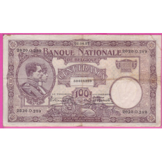 Belgique P.95(2) Etat TB-...