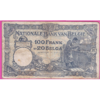 Belgique P.102 Etat TB- 100...