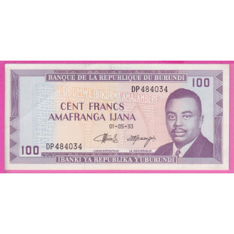 Burundi P.29c Etat SUP 100...