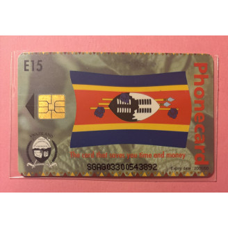SWAZILAND télécarte E15...