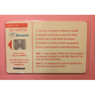 SENEGAL télécarte 120 Units...