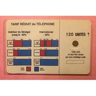 SENEGAL télécarte 120 Units...