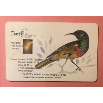 ZAMBIE télécarte Oiseau...