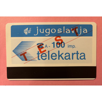 YOUGOSLAVIE télécarte 100...
