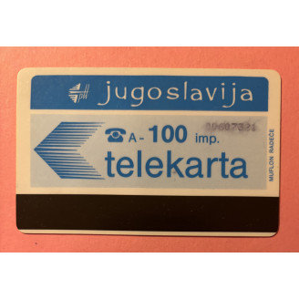 YOUGOSLAVIE télécarte 100...