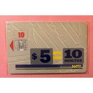 URUGUAY télécarte  5$ - 10...