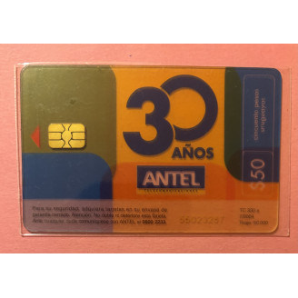 URUGUAY télécarte 50$ ANTEL...