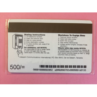 TANZANIE télécarte 500...