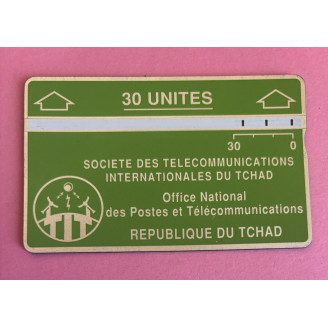 TCHAD télécarte 30 Units...