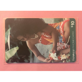 TUVALU télécarte 10$ tenue...