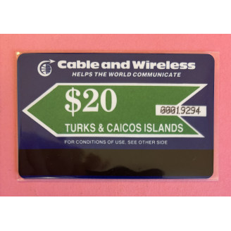 TURKS & CAIQUES  télécarte...