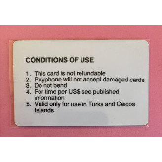 TURKS & CAIQUES  télécarte...
