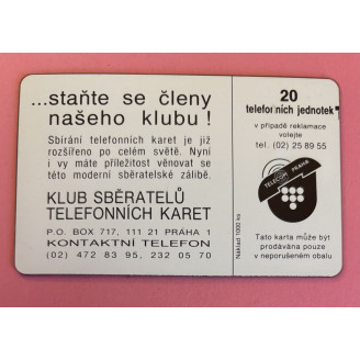 TCHÉCOSLOVAQUIE télécarte...