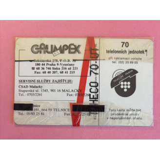 TCHÉCOSLOVAQUIE télécarte...