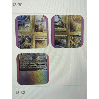 Lot de 3 carte Miscut