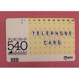 JAPON télécarte 540 units  NTT