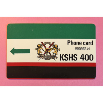 KENYA télécarte 400 Kshs...