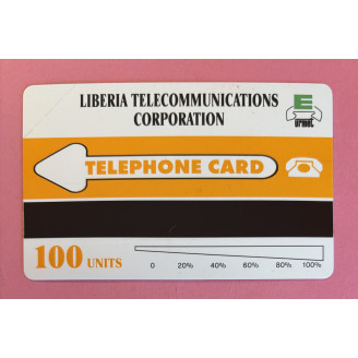 LIBERIA télécarte 100 Units...