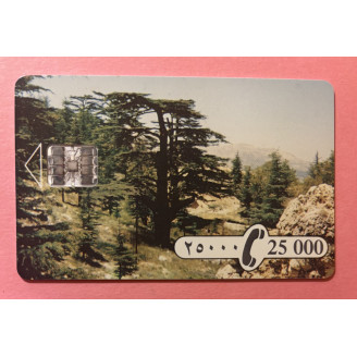 LIBAN télécarte  25 000...