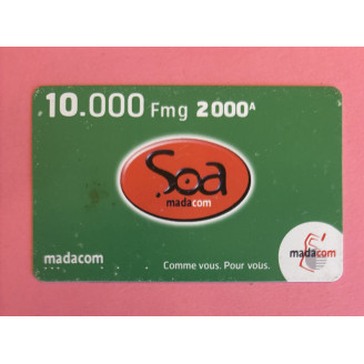 MADAGASCAR télécarte 10.000...