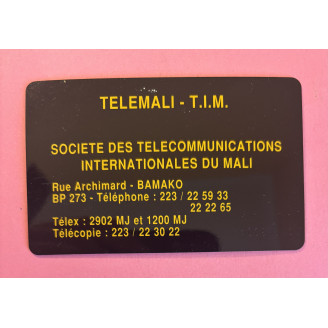 MALI télécarte 30 unités...