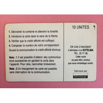 MALI télécarte 10 unités...