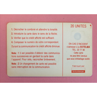 MALI télécarte 20 unités...