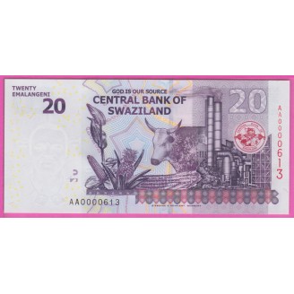 Swaziland P.37a  Neuf UNC...