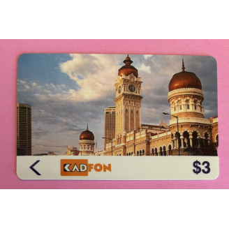 MALAISIE télécarte 3$ KADFON