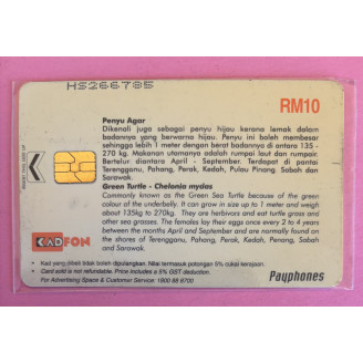 MALAISIE télécarte RM 10...