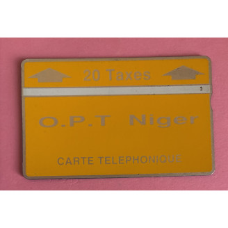 NIGER télécarte 20 taxes...