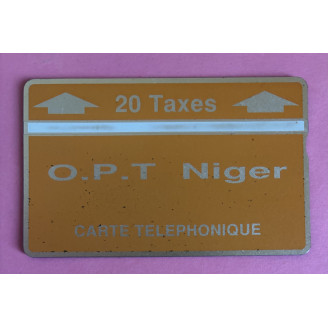 NIGER télécarte 20 taxes...