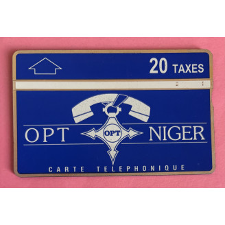 NIGER télécarte 20 taxes...