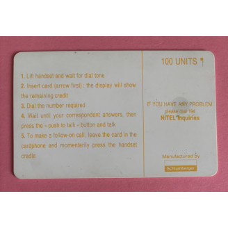 NIGERIA télécarte 100 units...