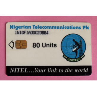 NIGERIA télécarte 80 units...