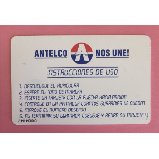PARAGUAY télécarte 10...