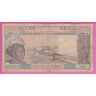 Côte d'Ivoire P.108Ak Etat...