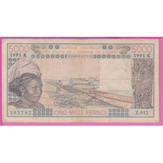 Sénégal P.708Kn Etat B 5000...