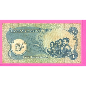 Biafra P.3a 5 Shillings...