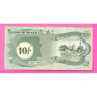 Biafra P.4 10 Shillings  Pr...