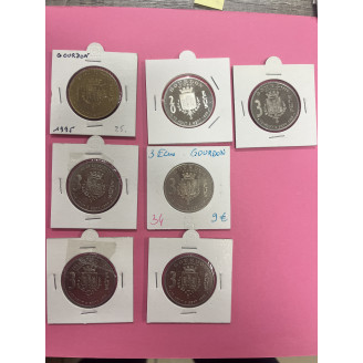 Lot 5 monnaie de 3 écu une...