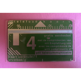 PAYS-BAS télécarte 4 units...