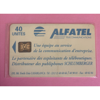 MAROC télécarte 40 unités...