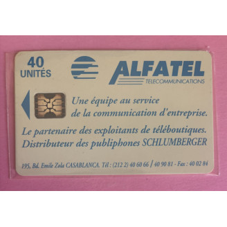 MAROC télécarte 40 unités...