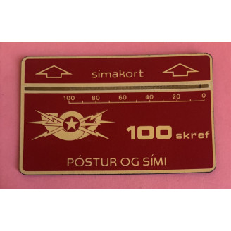 ISLANDE télécarte 100 skref...