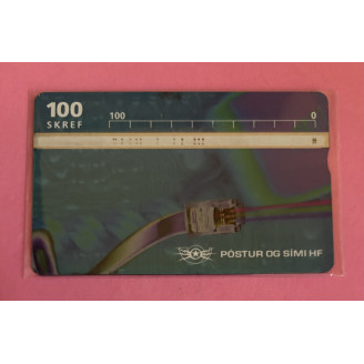ISLANDE télécarte 100 Skref...