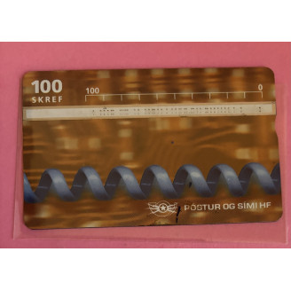 ISLANDE télécarte 100 Skref...