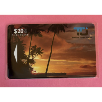 ILES COOOK télécarte $20...